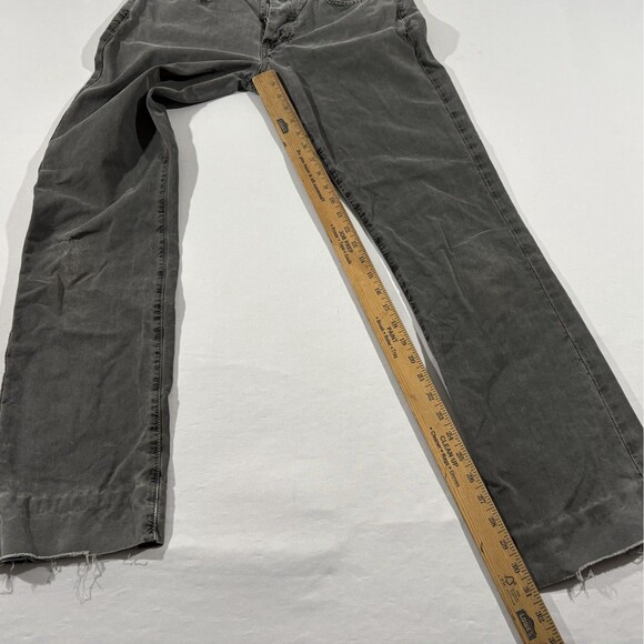 James Perse Canvas 5 Pocket Pants Mens Gray Button Fly Slim Straight Sz 30 USA - Picture 7 of 14